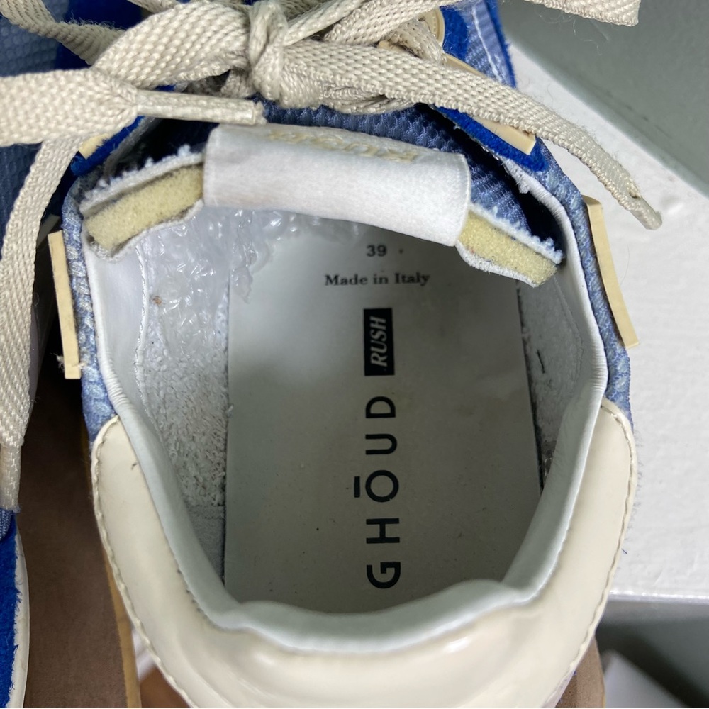 Women’s Ghoud Rush Grove Ocean Blue Sneakers Shoes Italy Sz 39 /8US Chunky Suede - Picture 11 of 12